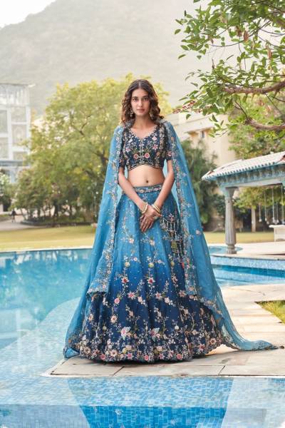 STREE VOL 1 BY STREE PURE ORGANZA LEHENGA IS EMBELLISHED WITH DIAMOND WORK WHOLESALER IN INDIA
